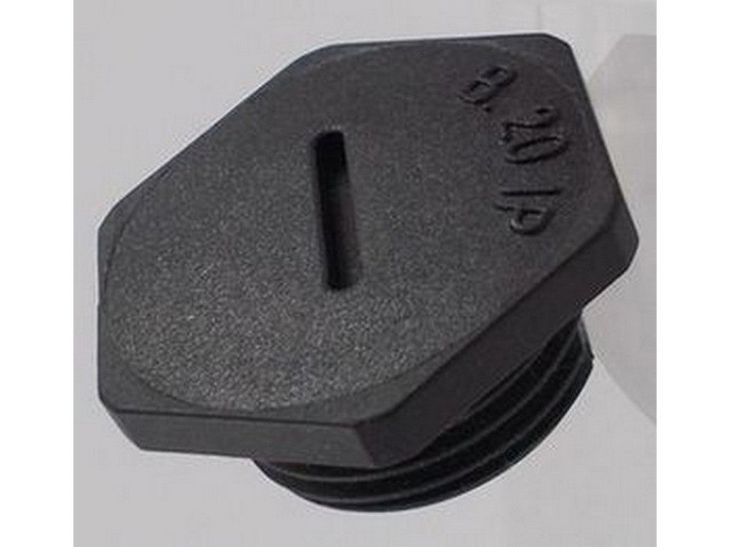 Blind plug polyamide black M12