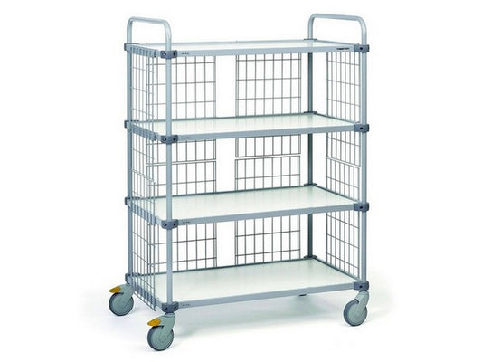 Rolling table w/4 adjustable shelves 535x1100x1535 ESD