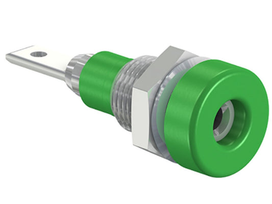 Bøsning LB-I 2 R,6KT grøn 30V AC/60V DC - 10A CATI