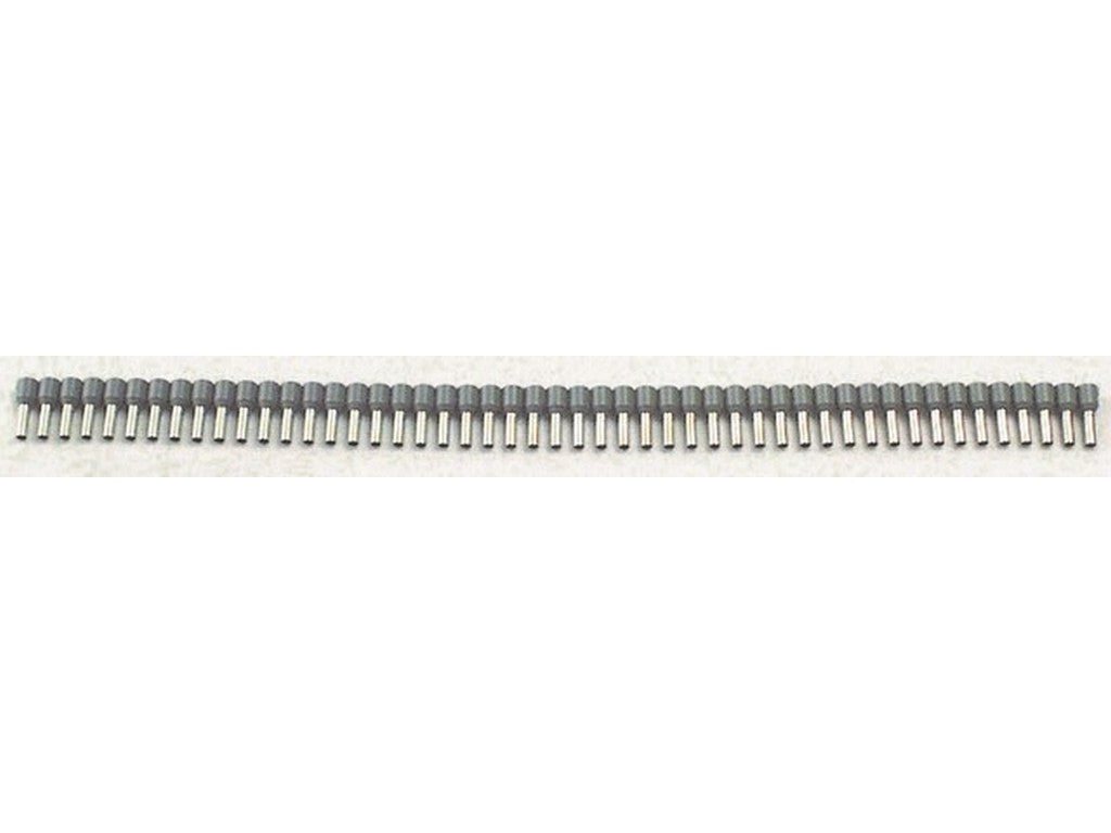 Terminalrør isoleret GRÅ bånd 2,5mm²-L8mm: pose m/500stk.