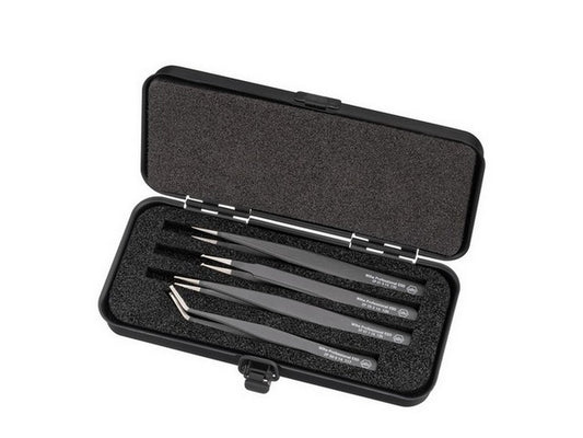 SMD ESD tweezers set of 4 pcs.