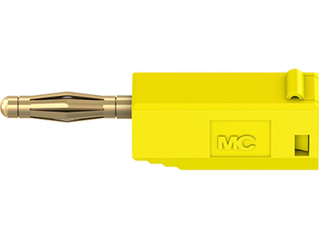 2mm bananstik SLS205 gul