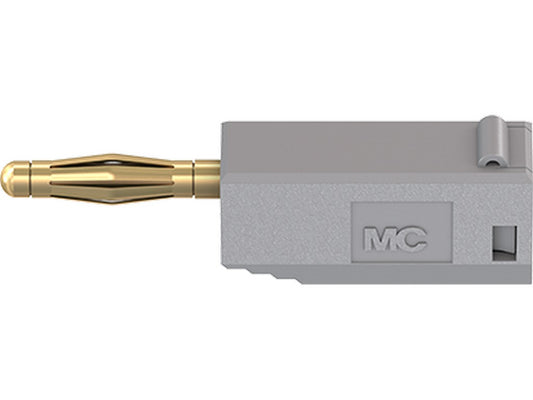 2mm bananstik SLS205 grå