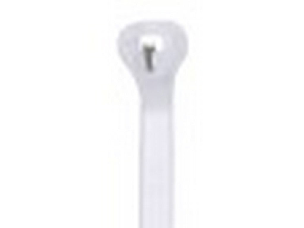 Cable tie w/steel lock white 4.8 x 360mm