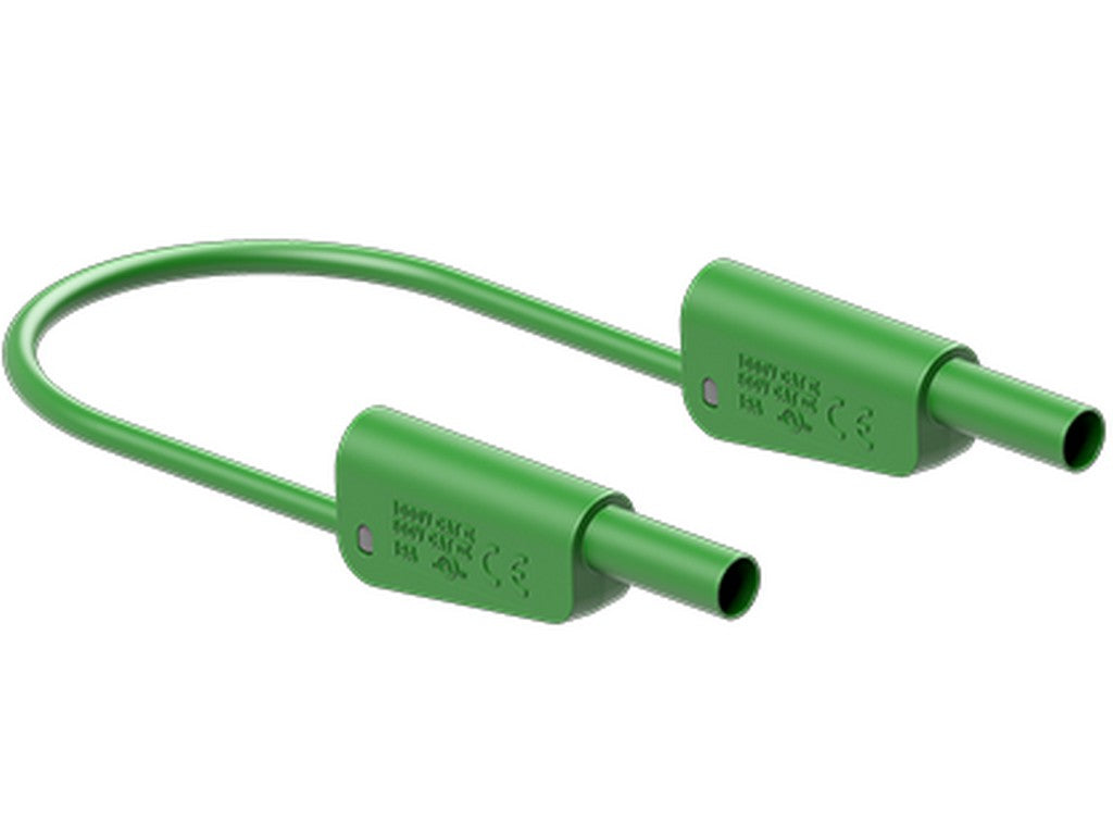 Test lead SLK4N-F25 PVC 200cm Green 1000V CATII/ 600V CATIII 32A