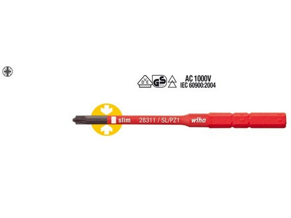 Skruetrækkerklinge XENO PZ2-75 1000V isoleret SlimBit