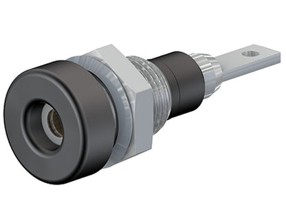 Bøsning m/lamel 2mm LB-IF2R sort 30V AC/60V DC - 10A CATI