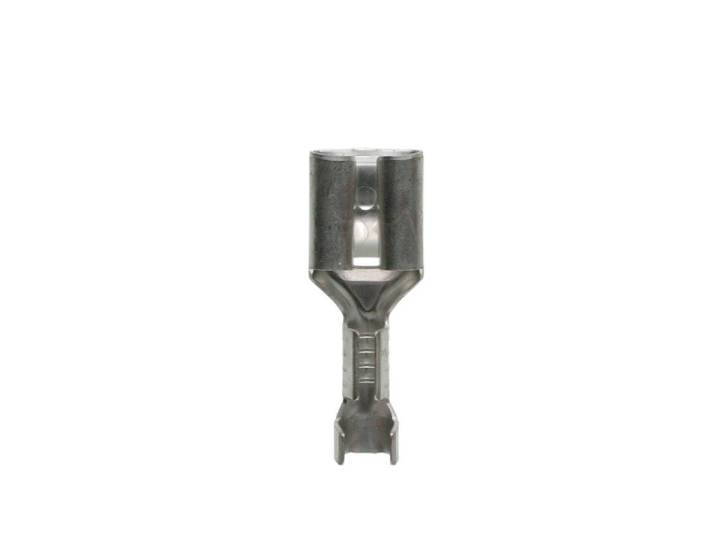 Fladstik hun m/låsetap uisoleret  6,3x0,8 fortinnet 1,5-2,5mm² DIN46340