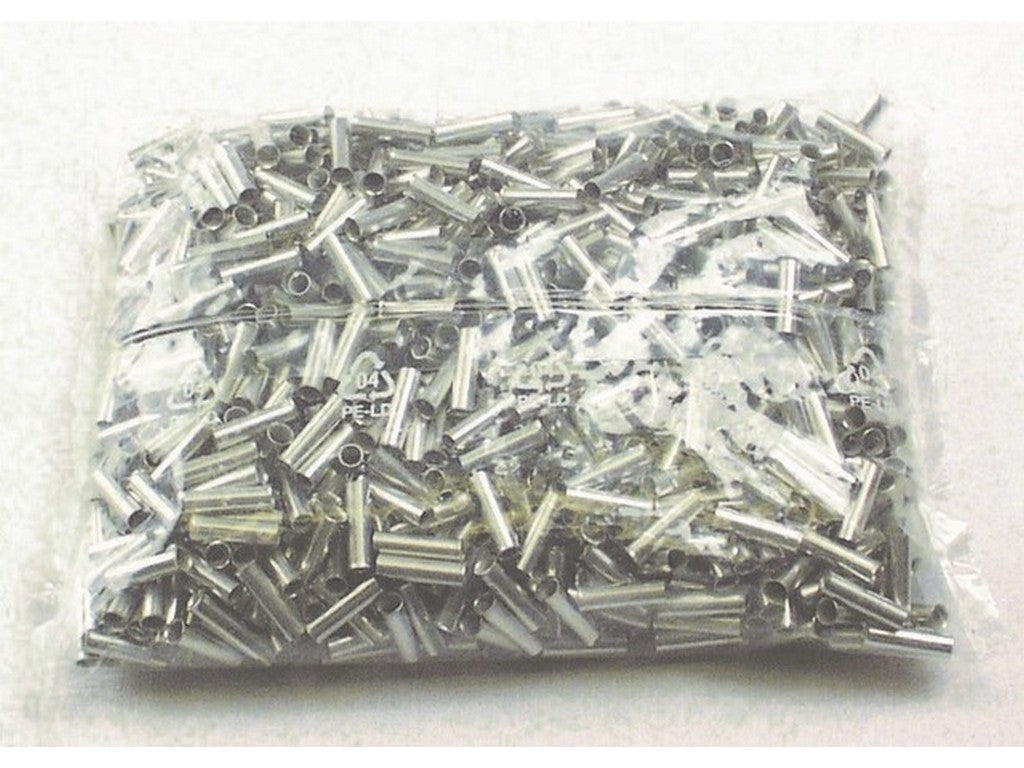 Terminalrør uisoleret 6mm²-L15mm; pose m/1000stk.