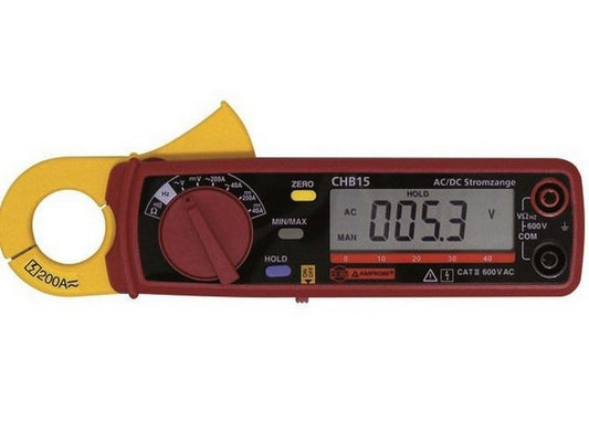 Mini tangampereter 200A AC/DC 400V AC/DC – 0,1-400 Ohm CAT II/600 V