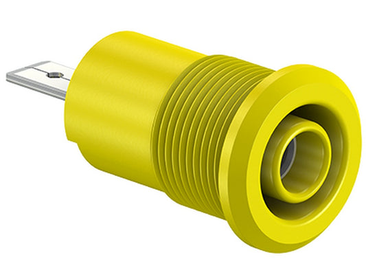 Bøsning BI-SLB4-F/A 4 mm, Gul