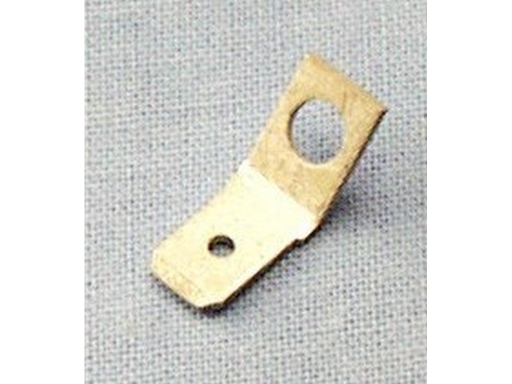 Male flat connector 6.3x0.8mm tin Ø4.2mm - 45gr.