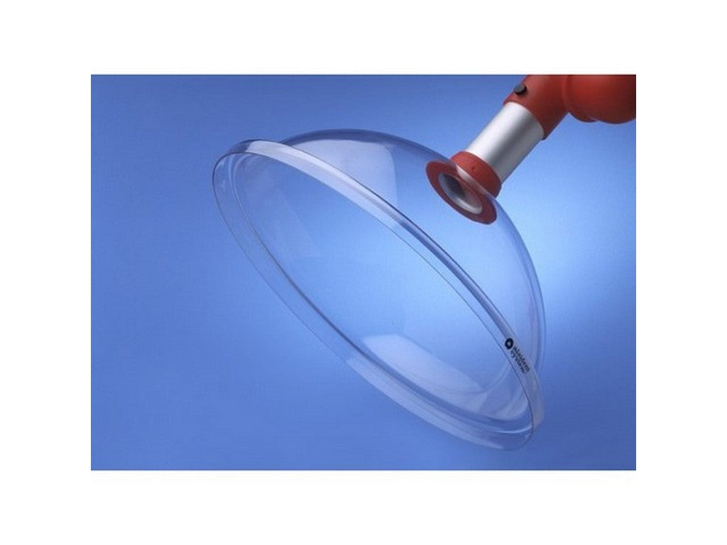 Sugeskærm rund PC 385mm rød