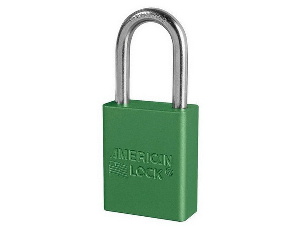 MasterLock Anodized alu hængelås GRØN,  key alike, 38x38mm-bøjle ø6mm