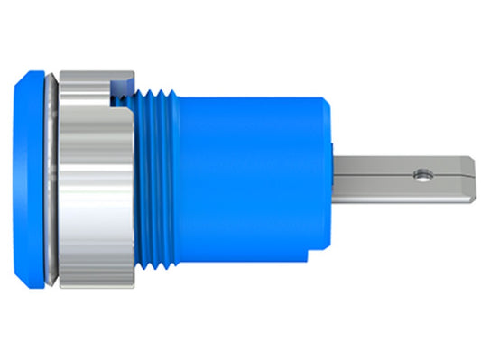 Bøsning SLB4-F/A forniklet blå CAT III 1000V 24A