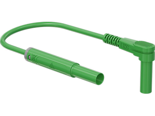 Prøveled. 1mm silicone 1,0m grøn SARK-4N-S10 vinkel/lige 1000V/19A CATIII