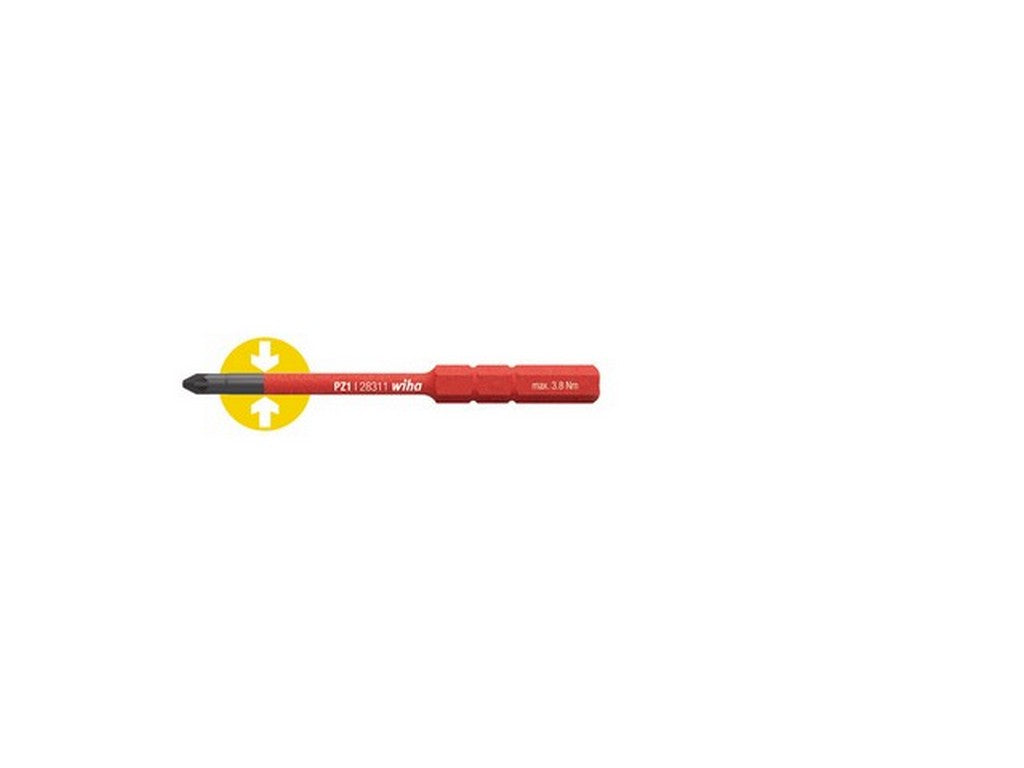 Skruetrækker klinge PZ1-75mm 1000V isoleret SlimBit