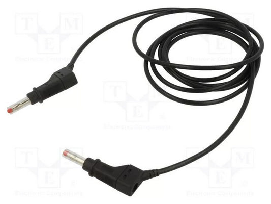 Test cable XZG410 black 200 cm, 600V CAT. II 19A