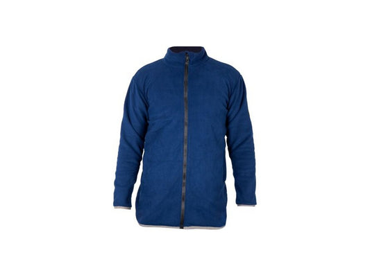 Jakke Fleece ESD m/lynlås marineblå str. L