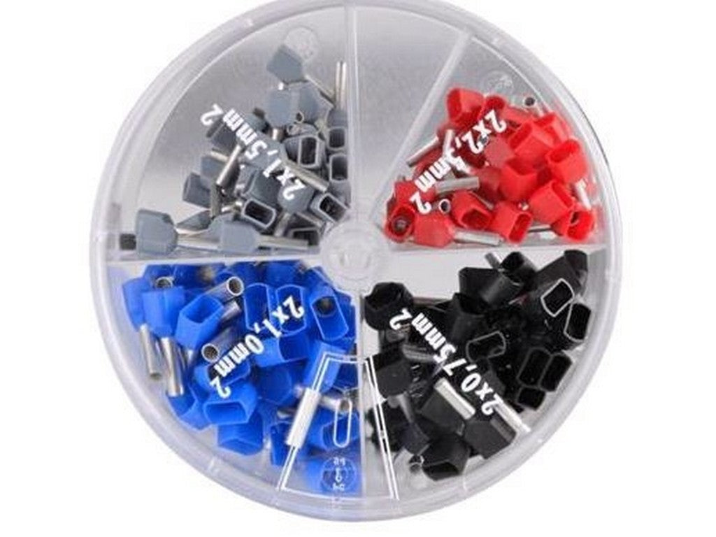 Insulated Terminal Tube Assortment TWIN 2X 1.5-6mm2 - color code T