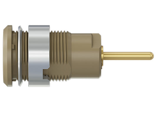 Bøsning SLB4-R forgyldt Brun CAT III 1000V 24A