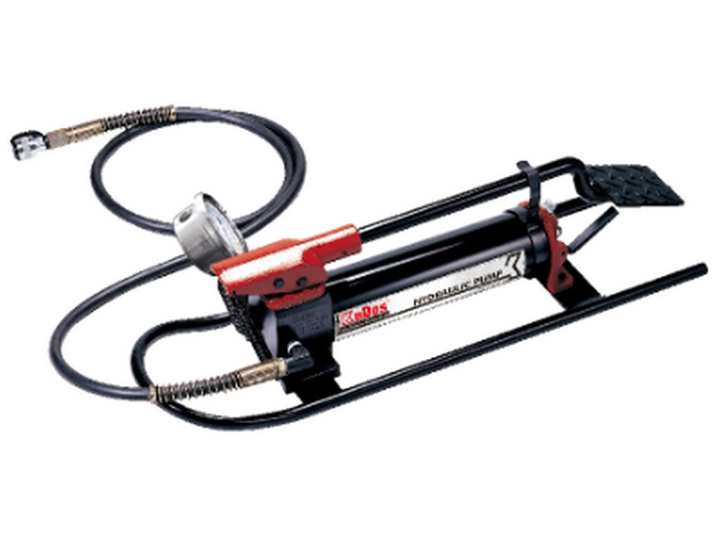 Hydraulisk fodpumpe max 700bar m/manometer, 2m slange