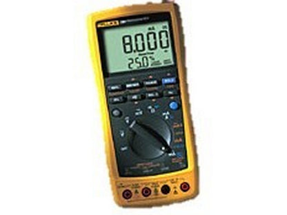 Fluke ProcessMeter EUR gult digitalt multimeter på hvid baggrund