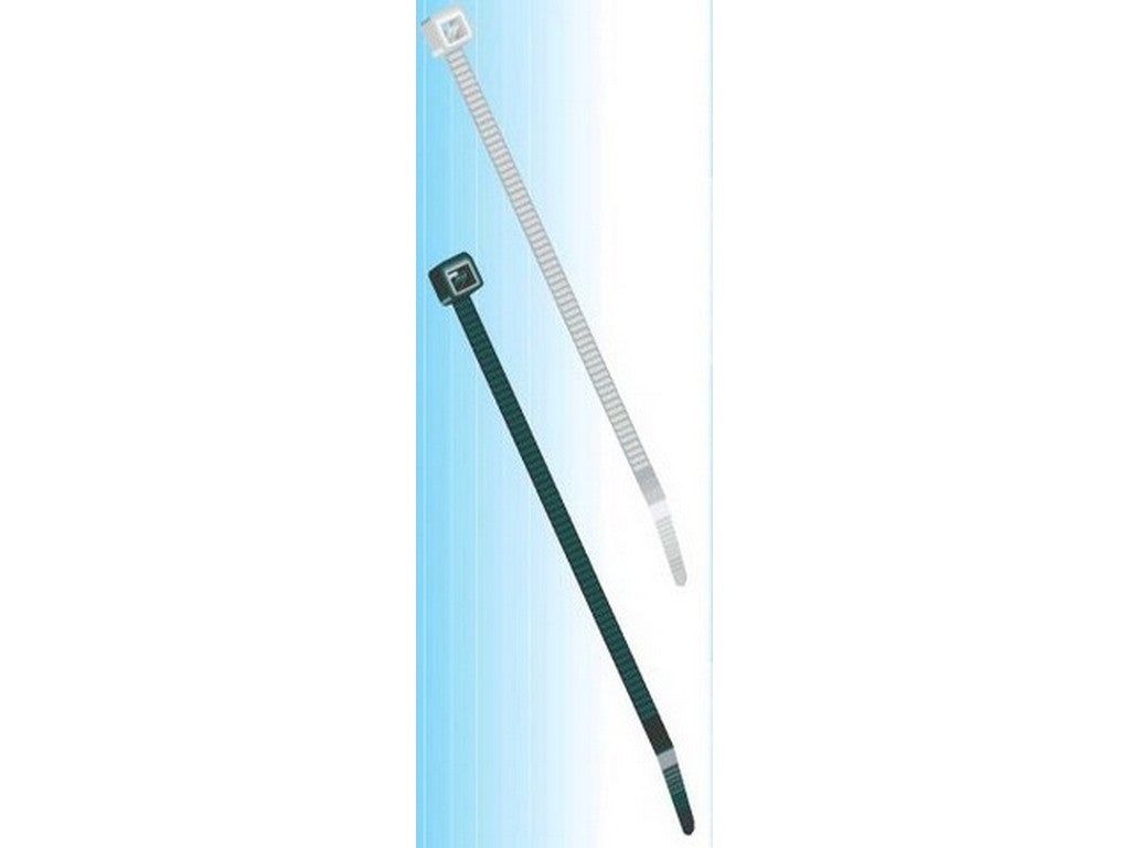 Cable tie black 3.6x140mm PACKAGE w. 100 pcs.