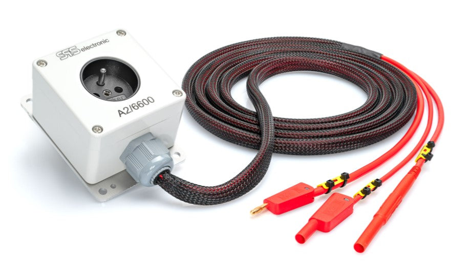 SPS Test-box f/KT6680U+S6600U med 4mm stik + HV-stik ST-14