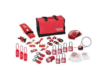 MasterLock electrician safety set w/6 padlocks key diff.