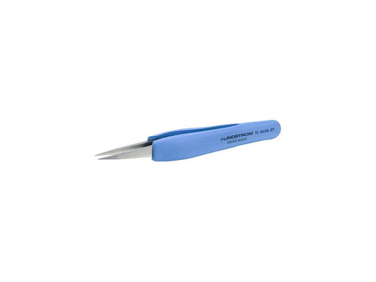 Lindström tweezers antimagnetic stainless steel high precision with soft grip ESD protected 123mm