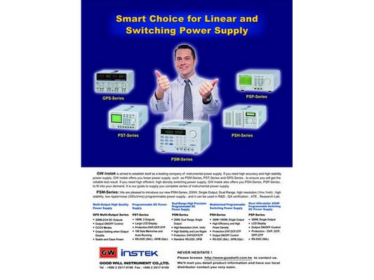 GW-Power supply DC 1-channel 0-40V/0-5A RS232C interface