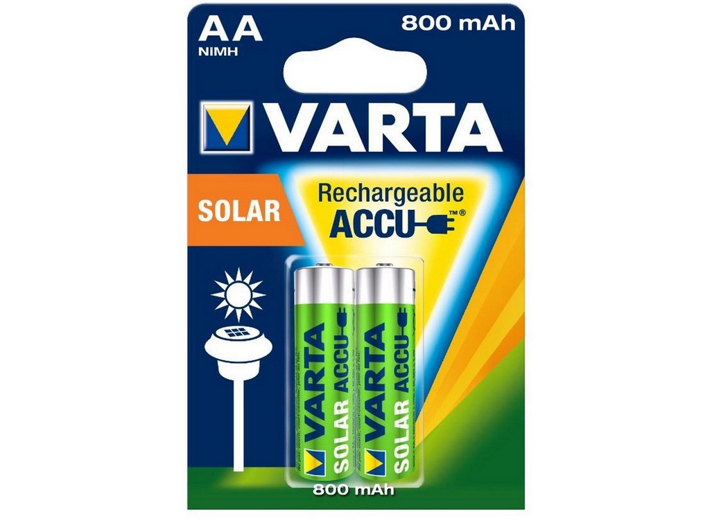 Varta NI-MH Solar Accu AA 1,2V 800mAh Ø14,5x50,5mm BL-2