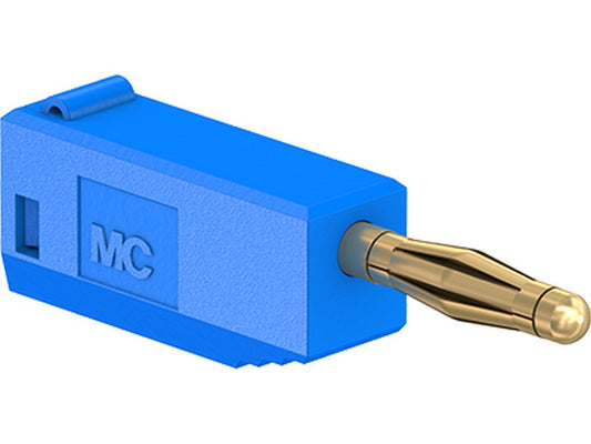 2mm bananstik SLS205 blå