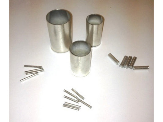 Terminalrør uisoleret 6mm-L25mm; pose m/1000stk.