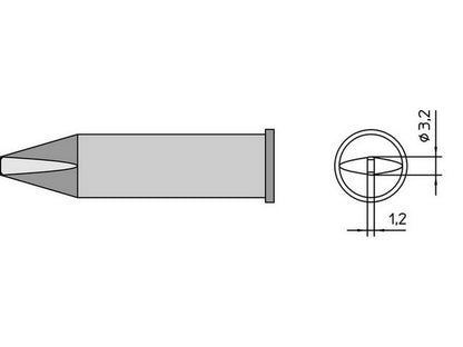 Loddespids XHT C 3,2X1,2