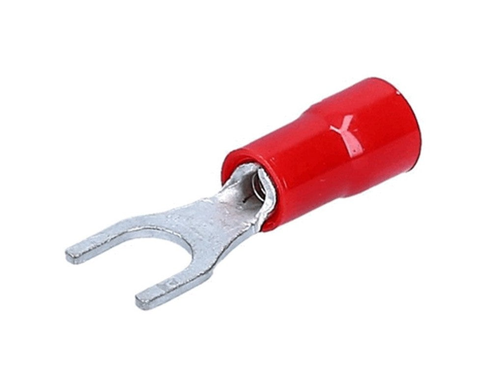 Red fork cable lug 0.25-1.5 Ø8mm