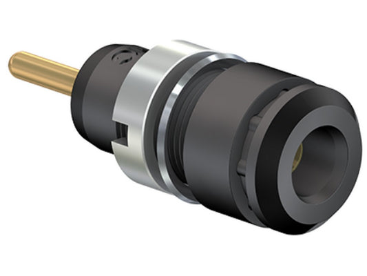 Bøsning indbygning SLB2-R sort 600V CAT III 10A