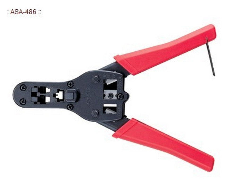 Pressetang t/RJ-modular-plugs 228mm; 0,36kg; 4, 6 & 8-polet