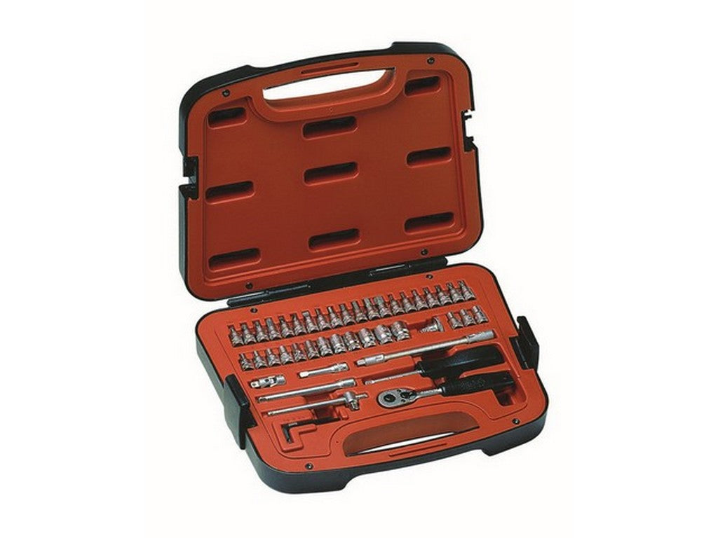 Topnøglesæt m/46 dele 1/4" Dynamic Drive toppe