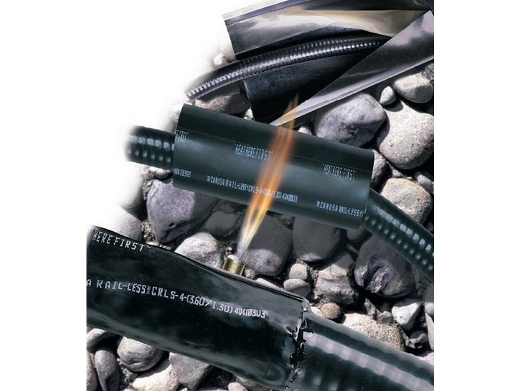 Wrap around krymp 1-300 (3:1) Før krymp Ø30mm -300mm bred uden skinne