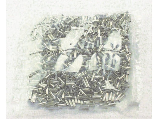 Terminal tube uninsulated 1mm-L6mm: bag w/1000pcs.