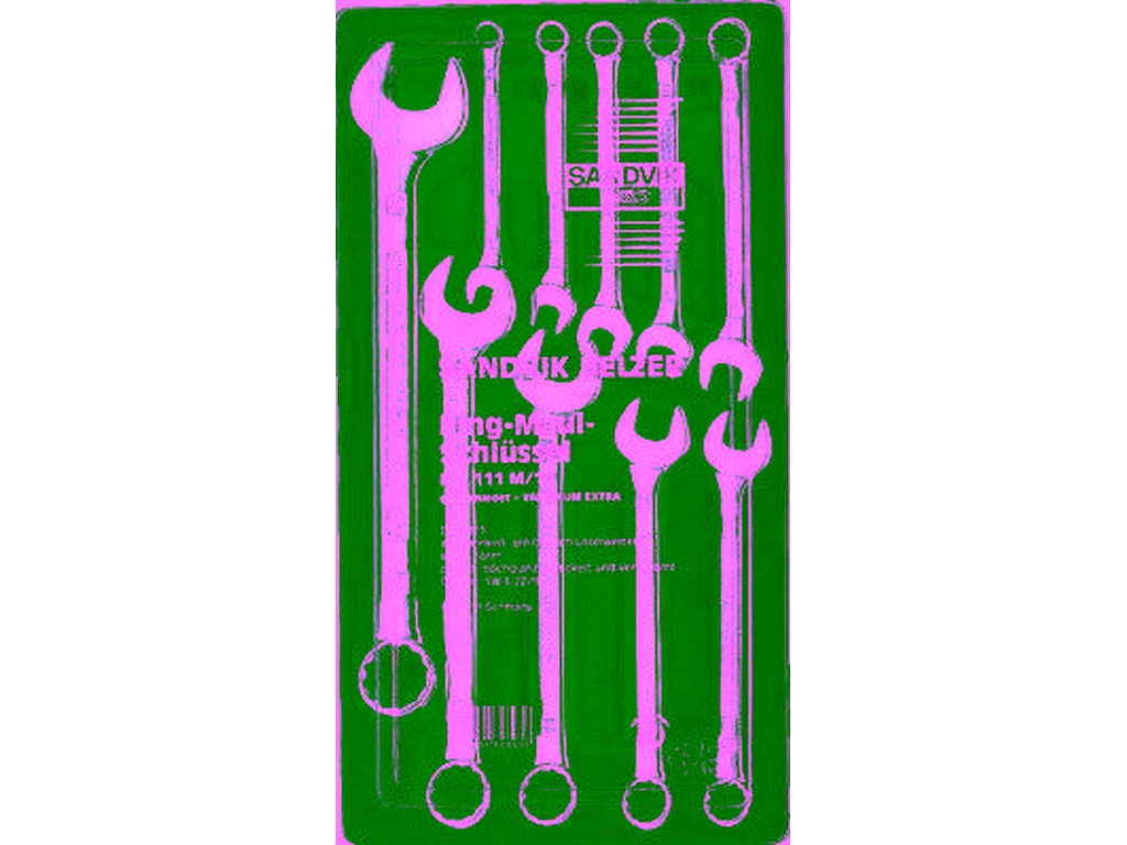 Ringgaffelnøglesæt m/10 nøgler 8-22mm m/Dynamic Drive