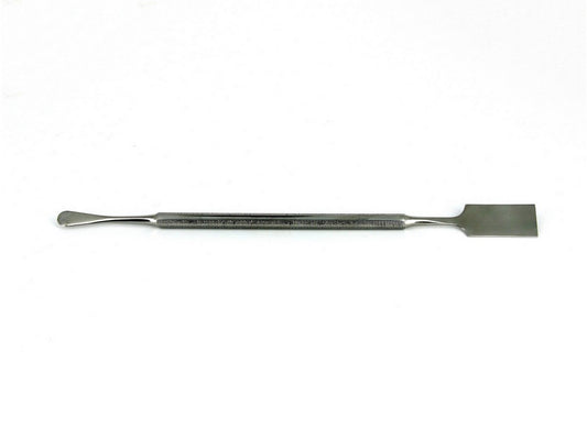 Spatula - Short rounded drop-shaped and large flat squared tip. OD: 175mm
