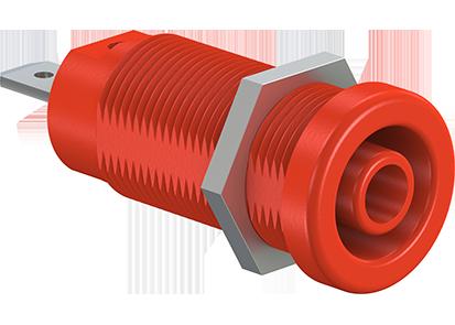 Socket recessed XEF-1R red 1000V AC/1500V DC - CAT III