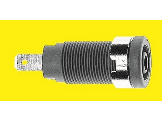 Bøsning indbygning XEF-1R rød 1000V AC/1500V DC - CAT III