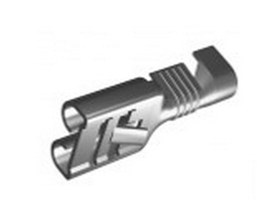 Fladstik m/lås på rulle 6,3x0,8 1-2,5mm² messing blank 7000stk pr. rulle