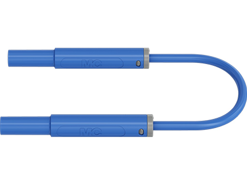 Test lead SIL SAK4N-S10 Ø4mm BLUE 100cm 1000V CATIV 19A