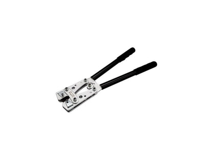 Bahco CR L 02 heavy duty hexagonal pressetang til uisolerede kabelsko med lange sorte håndtag.