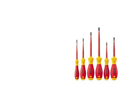 Screwdriver set Slim Fix L-AUS 4 x straight slot + 2 x PZ